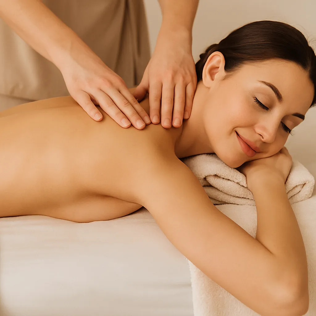 Calming neck and shoulder relaxation massage at Massage by Laura, Runaway Bay