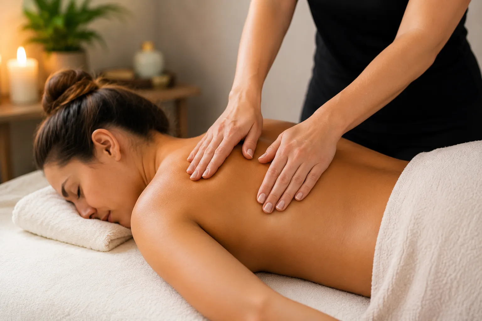 Remedial massage treatment session at Massage by Laura, Runaway Bay Gold Coast